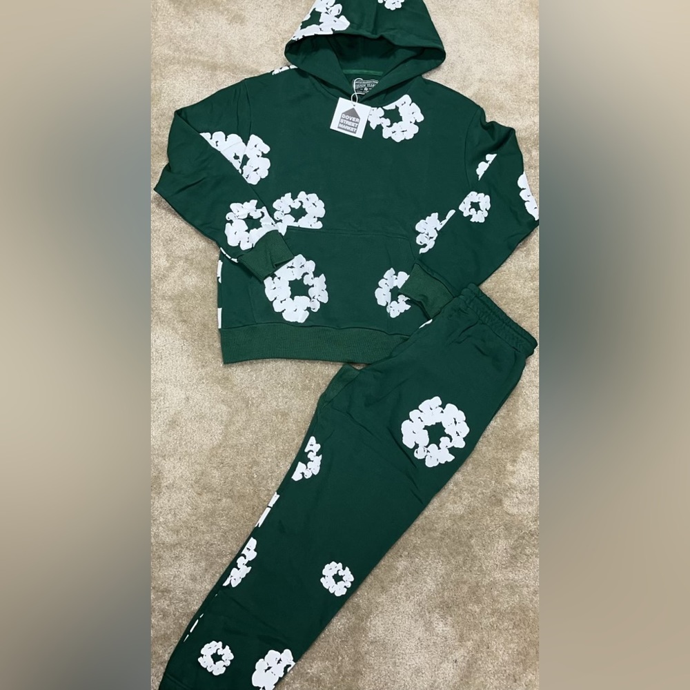 Green Denim Tears Sweat Suit